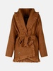 'FINEST' BROWN CASHMERE BLEND CARDIGAN