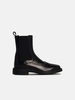 Tod's Black Leather Blend Ankle Boots Women