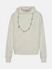 WHITE COTTON SWEATSHIRT