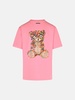 'ORSO' PINK COTTON T-SHIRT