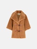 'GEORGE' HOOD IN BROWN CAMEL BLEND