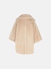 'GEORGE1' BEIGE ALPACA BLEND CAPE