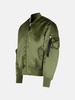 'FLIGHT' GREEN NYLON BOMBER JACKET