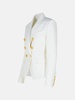 WHITE VIRGIN WOOL BLAZER