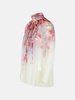 'CRUSH SMOCK' MULTICOLOR POLYESTER BLEND BLOUSE