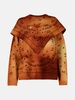 'HUES' BROWN VIRGIN WOOL SWEATER