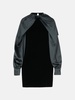 'ZARELIA' BLACK SILK DRESS