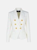 WHITE VIRGIN WOOL BLAZER