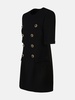 Black Mini Dress with Gold Details