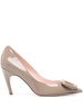 Roger Vivier Women Choc Buckle Patent Leather Pumps