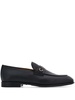 Ferragamo Men Hammered Leather Gancini Loafers