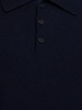 Cashmere & cotton knit l/s polo