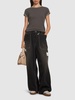 Emrie waffle weave cotton t-shirt