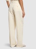 Cotton & linen wide leg pants