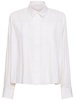 Cotton blend poplin shirt