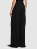 Linen mid rise wide pants
