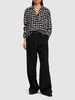 Aiden houndstooth print viscose shirt