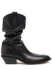 55mm Tabi leather western ankle boots