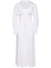 Stretch cotton poplin long dress