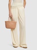 Mini Flat Gora leather basket bag