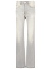 Mid rise straight fit denim jeans