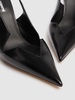 105mm Star cut-out leather heels