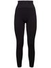 Ribbed jersey leggings w/ stirrups