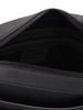 Twins logo leather messenger bag