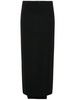 Heritage tech crepe maxi skirt
