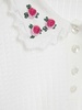 Embroidered wool knit top