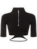 Sculpting jersey cutout top