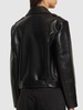 Simone leather blend biker jacket