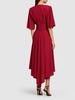 Shiny jersey midi dress