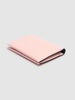 Flap grainy leather card holder