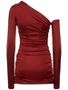 Olimpia draped stretch jersey midi dress