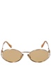 Oval metal sunglasses