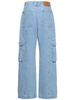 Patch denim cargo jeans
