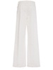 Cotton denim wide jeans