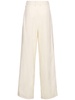 Silk & cotton corduroy wide pants