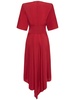 Shiny jersey midi dress