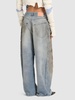 Penicillin low rise denim wide jeans