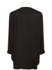 U-stand collar cotton blend shirt