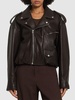 Lisio leather biker jacket