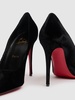 100mm Kate Max glittered velvet pumps