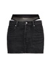Mini skirt w/ mesh underwear