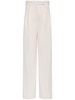 Clarion striped cotton blend wide pants