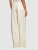 Wool & silk straight pants