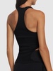Ribbed jersey cut-out tank top