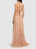 Draped georgette dress