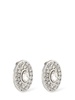 Small oval crystal earrings